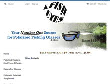 Tablet Screenshot of fishingeyes.com
